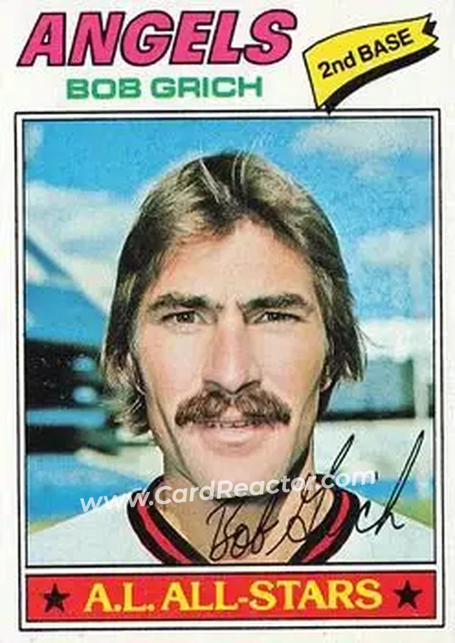 1977 Topps #521 - Bob Grich - California Angels