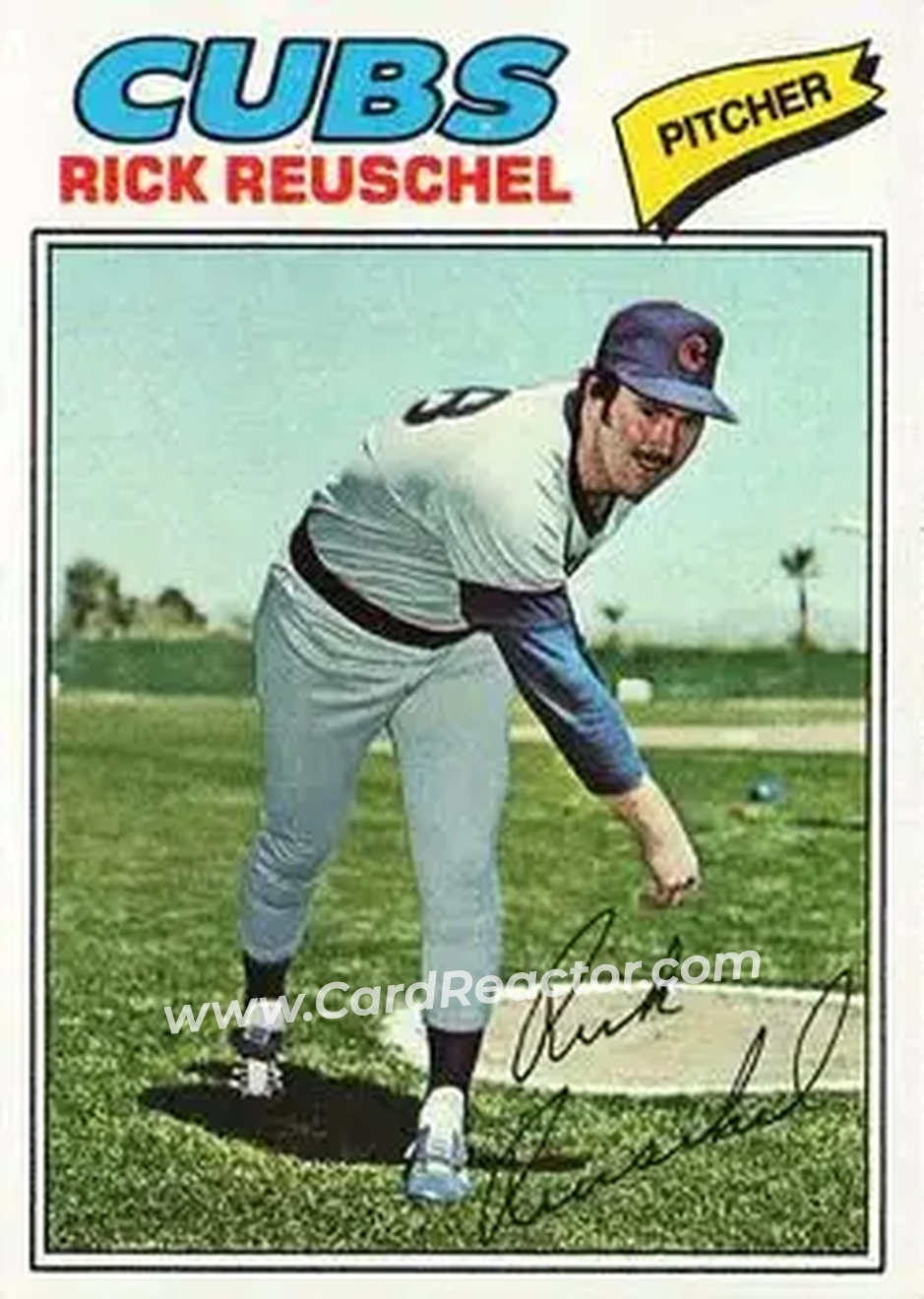 1977 Topps #530 - Rick Reuschel - Chicago Cubs