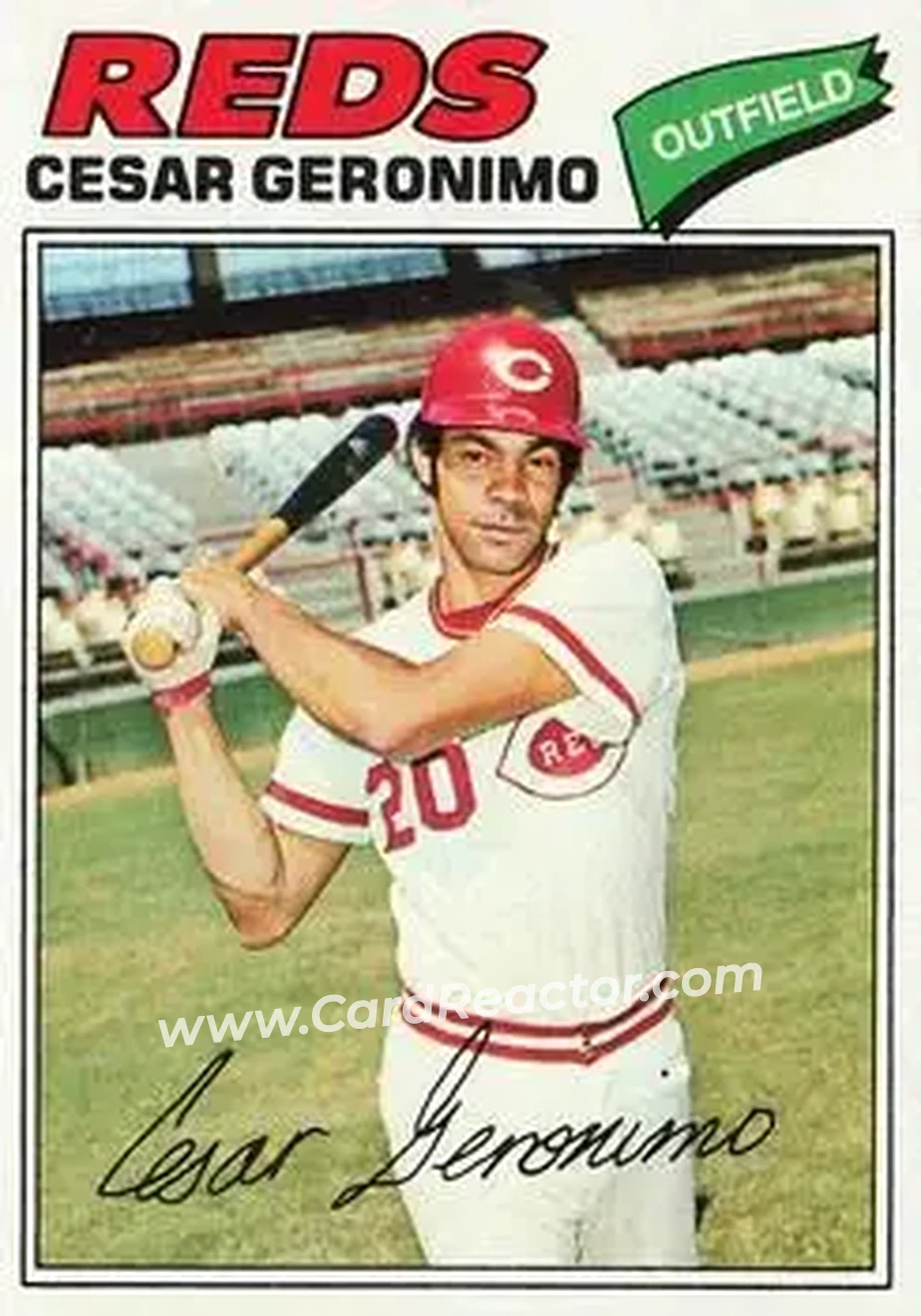 1977 Topps #535 - Cesar Geronimo - Cincinnati Reds