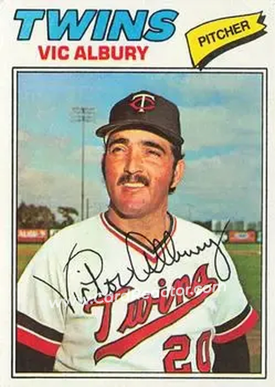 1977 Topps #536 - Vic Albury - Minnesota Twins