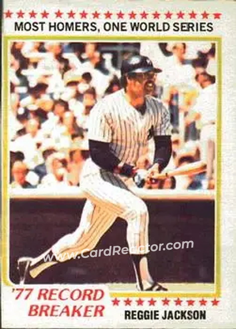 Front of Reggie Jackson (b.1946 OF)