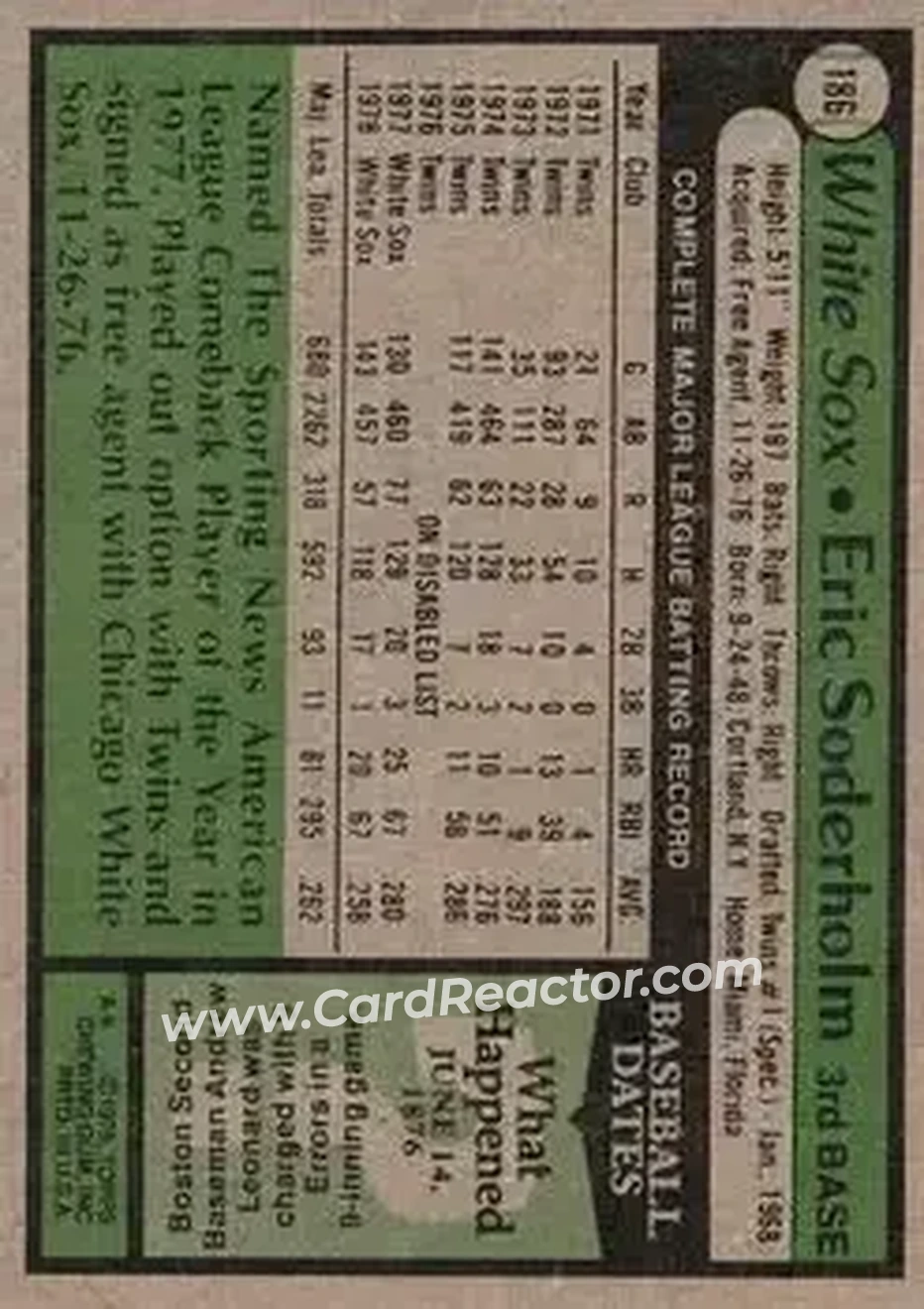 Back of Eric Soderholm
