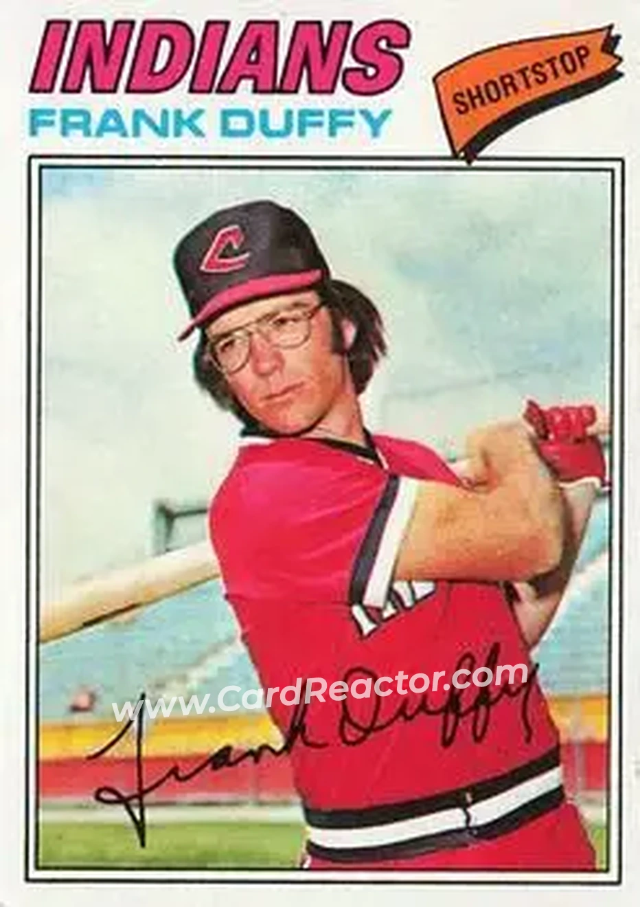 1977 Topps #542 - Frank Duffy - Cleveland Indians