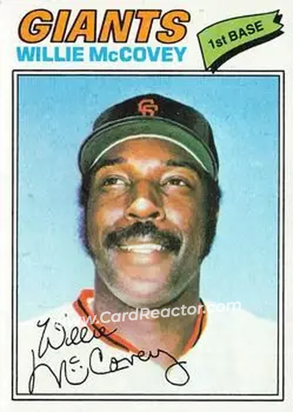 1977 Topps #547 - Willie McCovey - San Francisco Giants