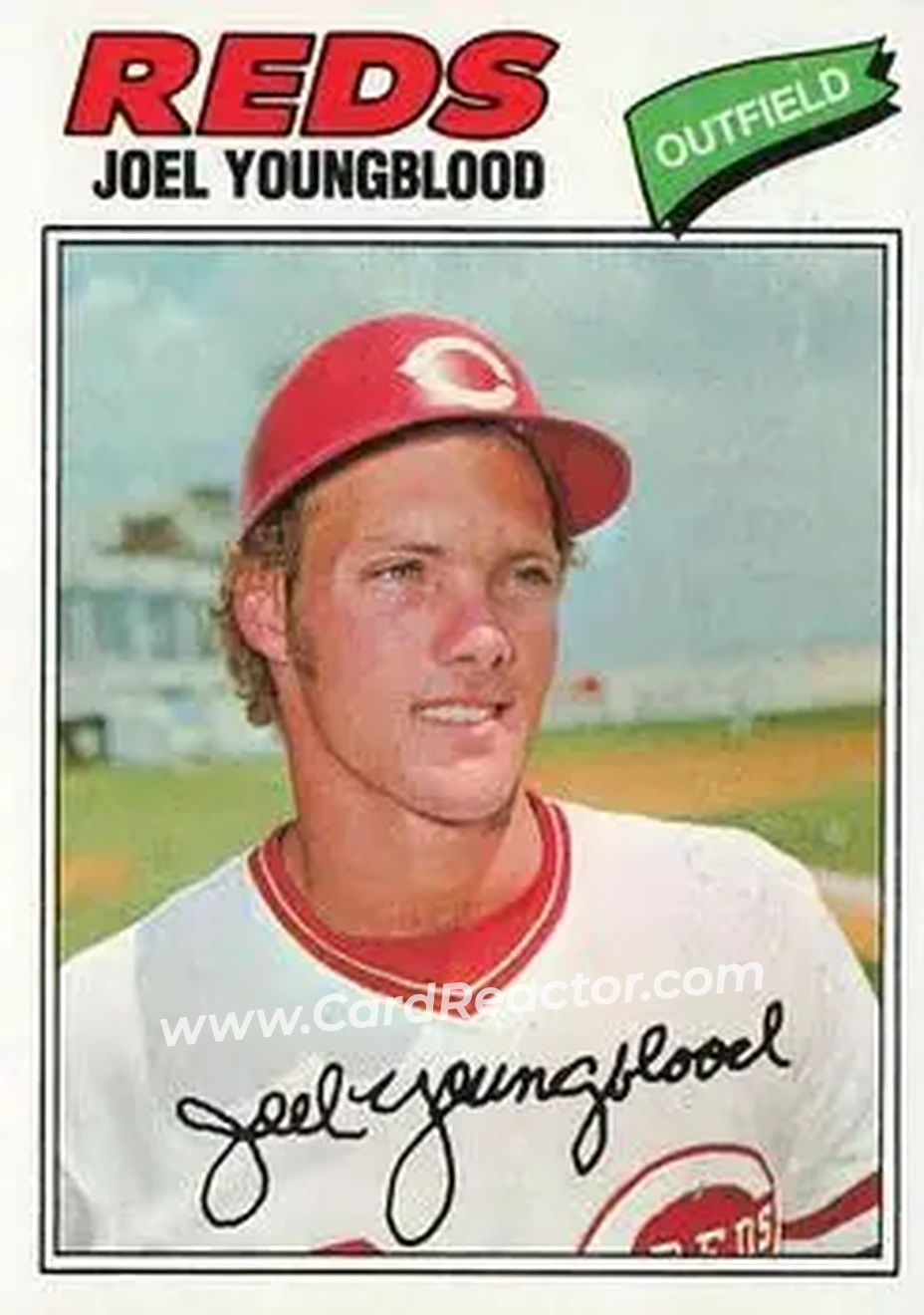 1977 Topps #548 - Joel Youngblood - Cincinnati Reds