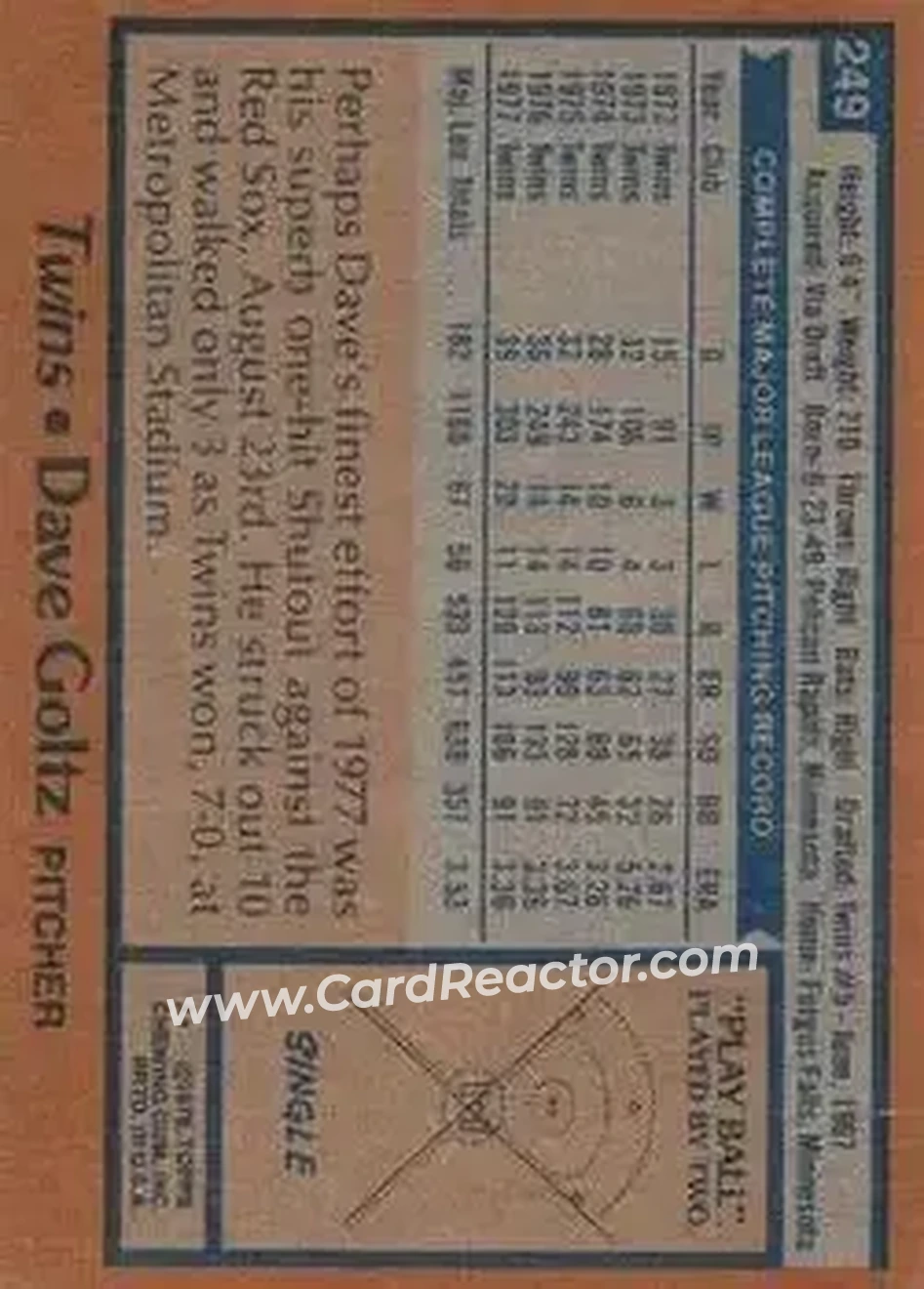 Back of Dave Goltz