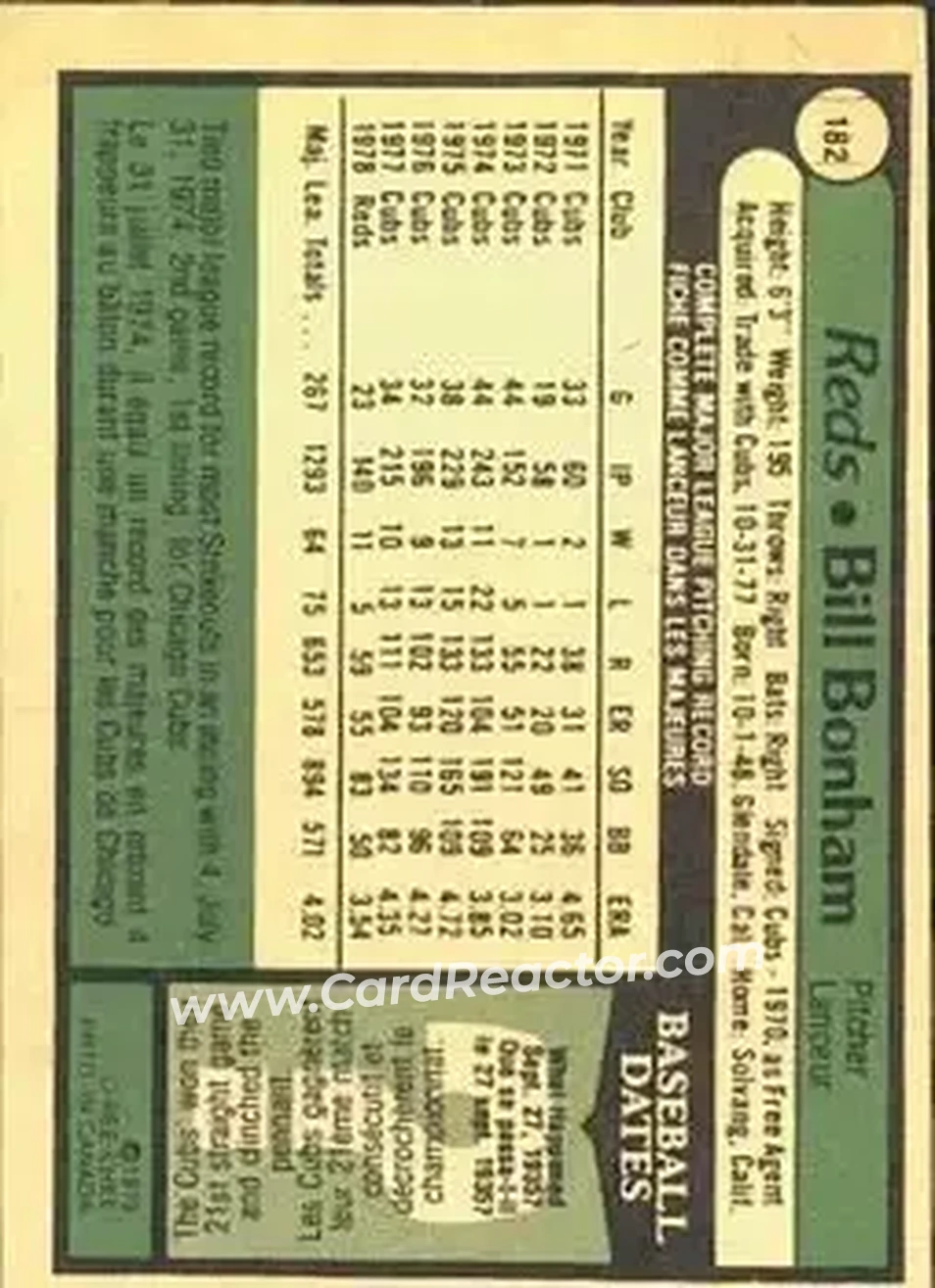 Back of Bill Bonham