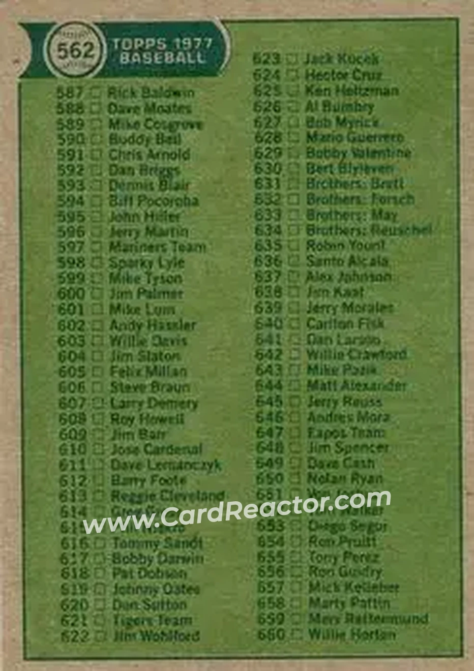 Back of Card #562
