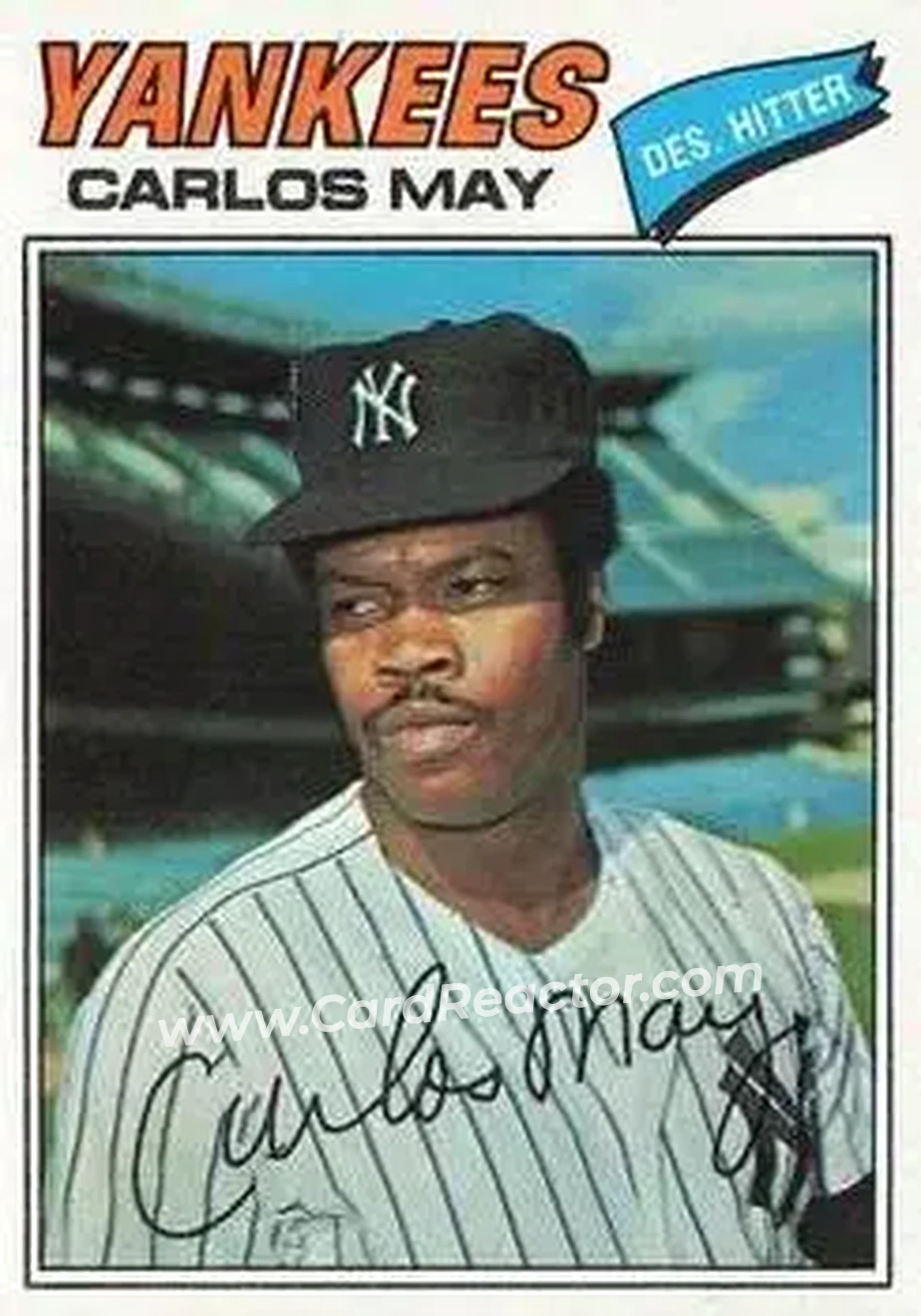 1977 Topps #568 - Carlos May - New York Yankees