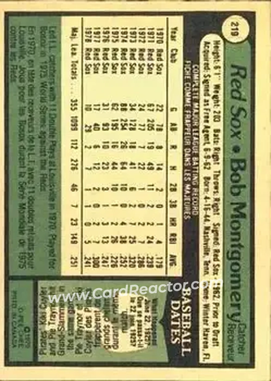 Back of Bob Montgomery