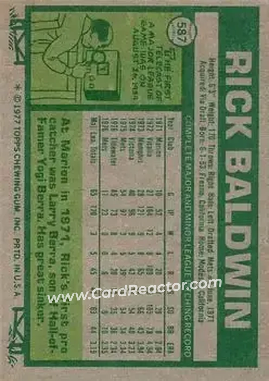 Back of Rick Baldwin
