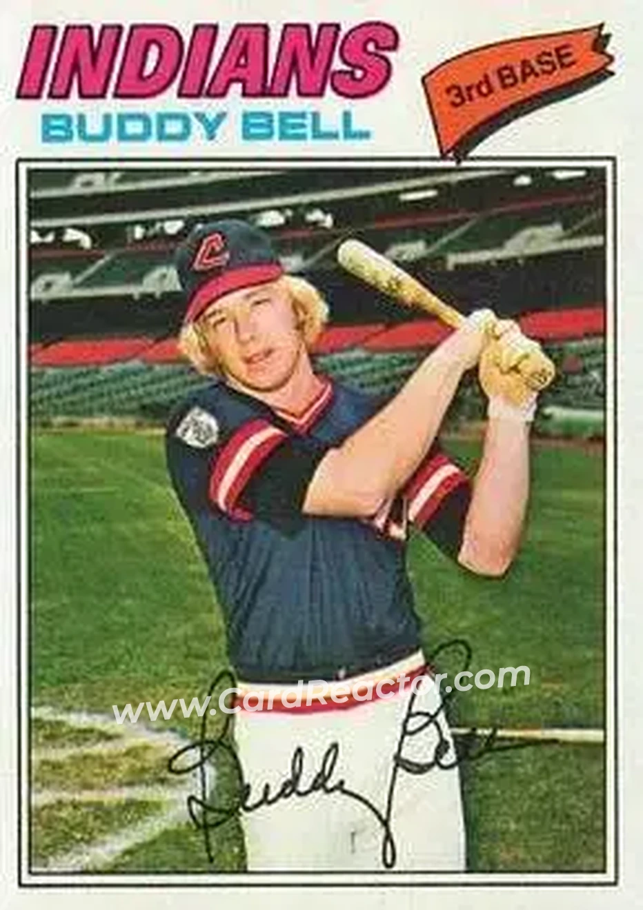 1977 Topps #590 - Buddy Bell - Cleveland Indians