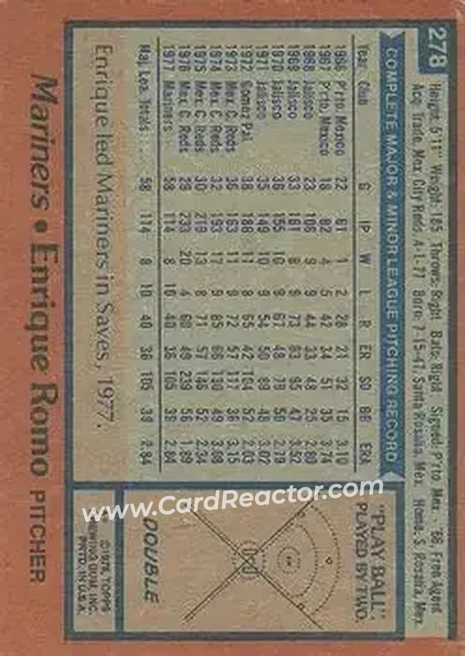Back of Enrique Romo