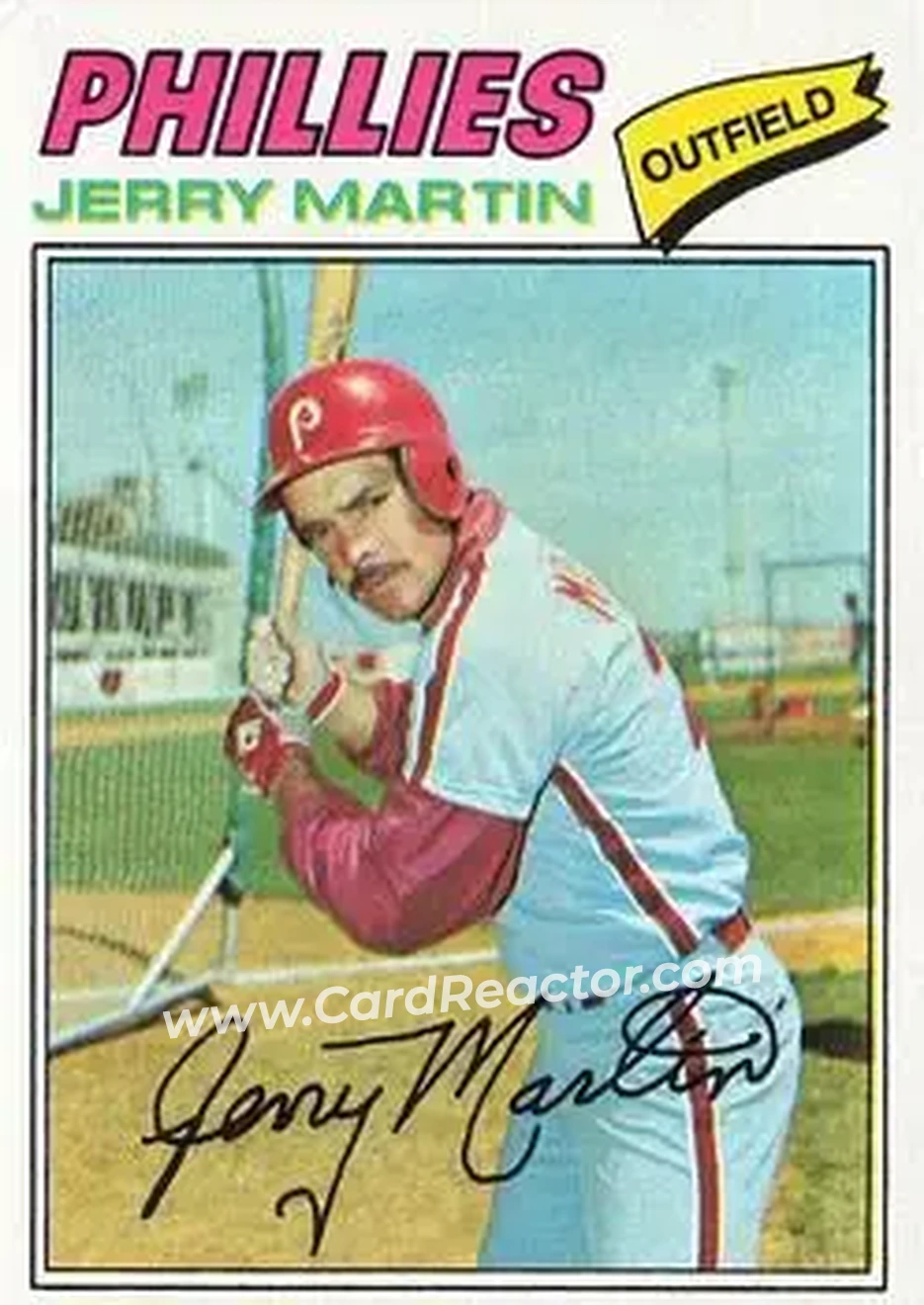 1977 Topps #596 - Jerry Martin - Philadelphia Phillies