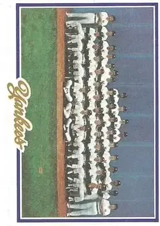 1978 Topps #282 - Card #282 - New York Yankees