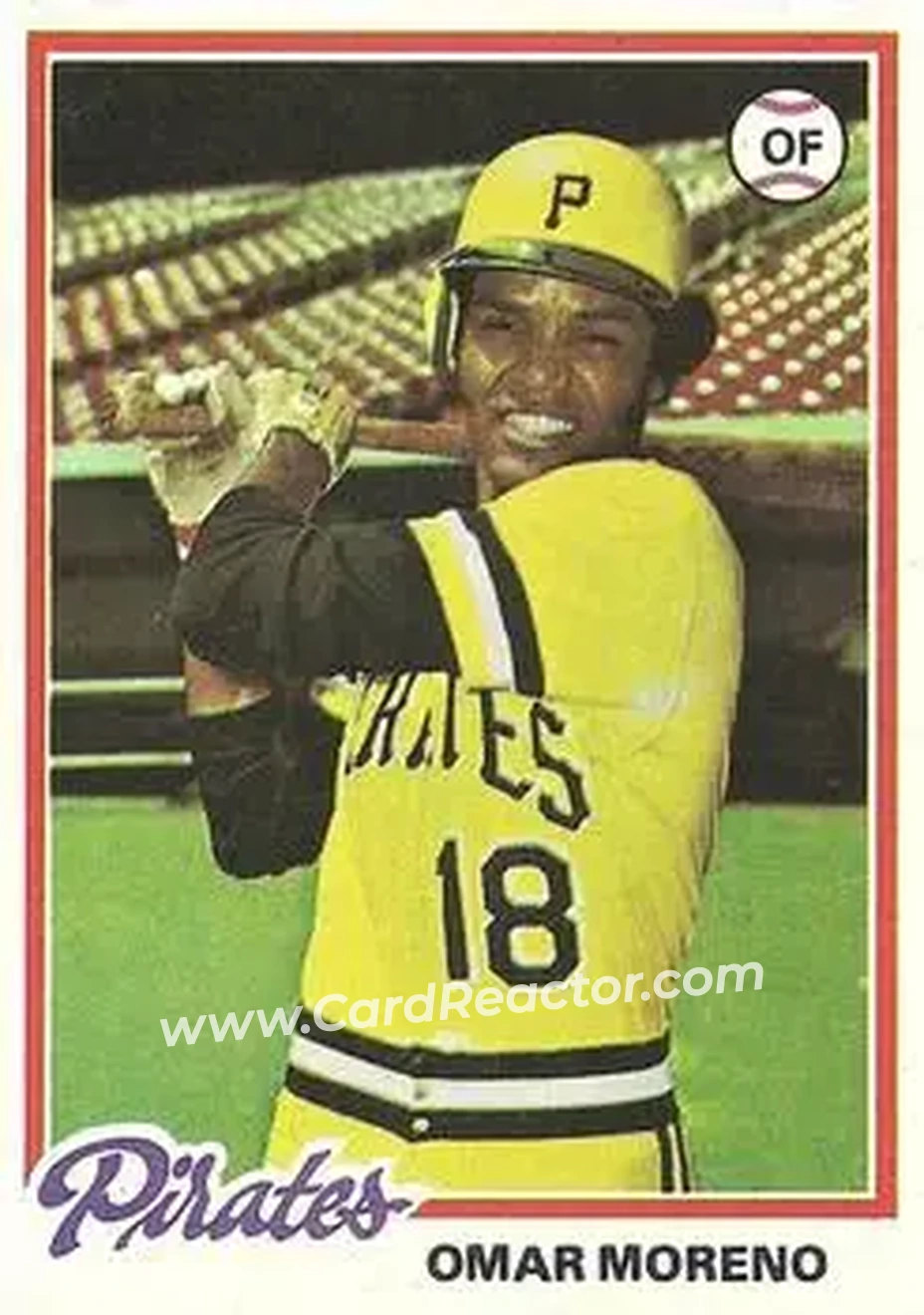 Front of Omar Moreno