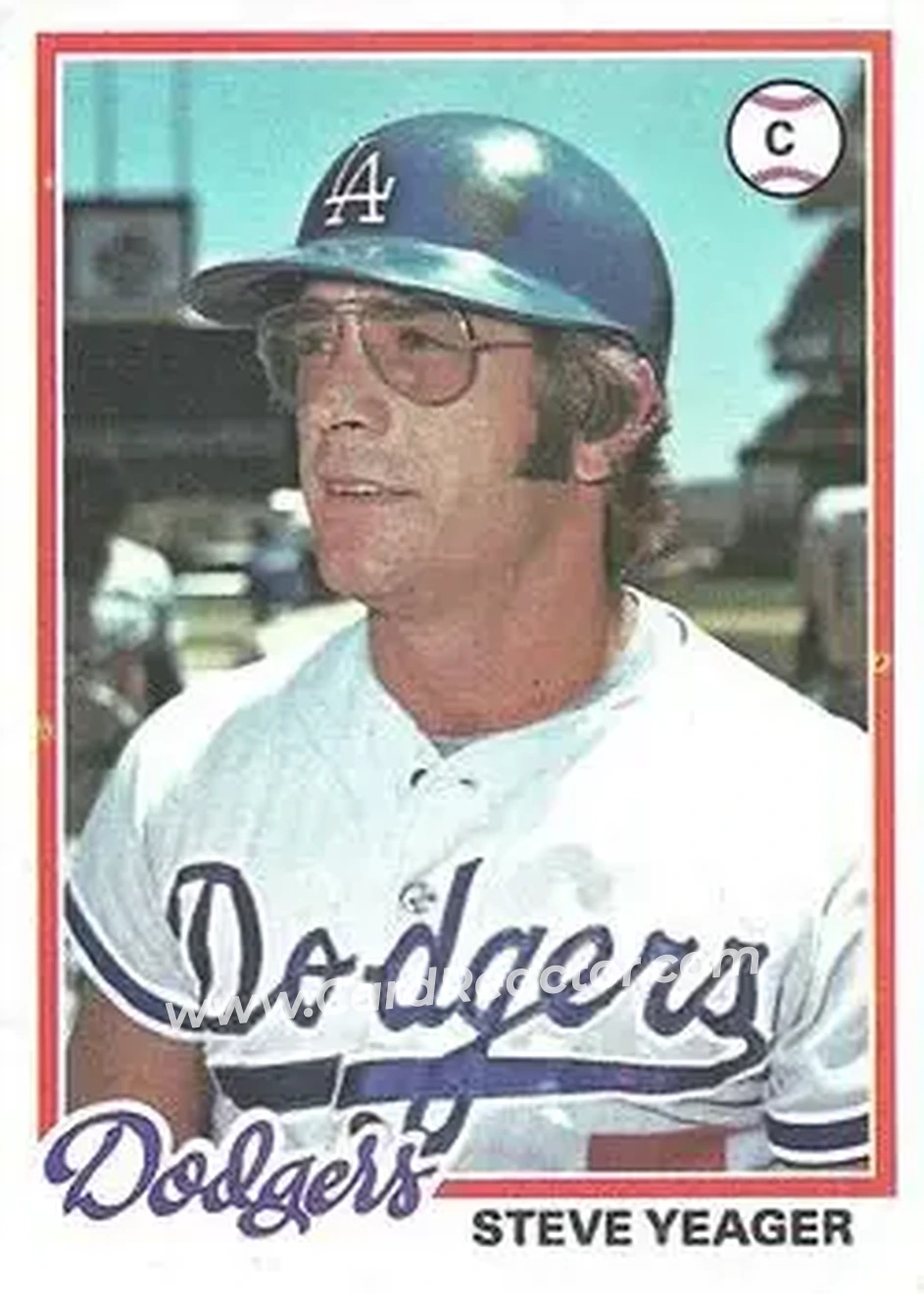 1978 Topps #285 - Steve Yeager - Los Angeles Dodgers