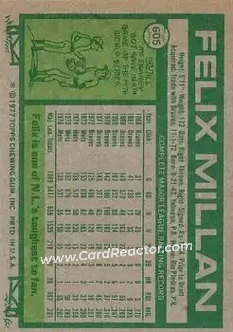 Back of Felix Millan