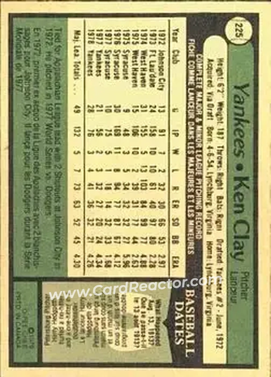 Back of Ken Clay