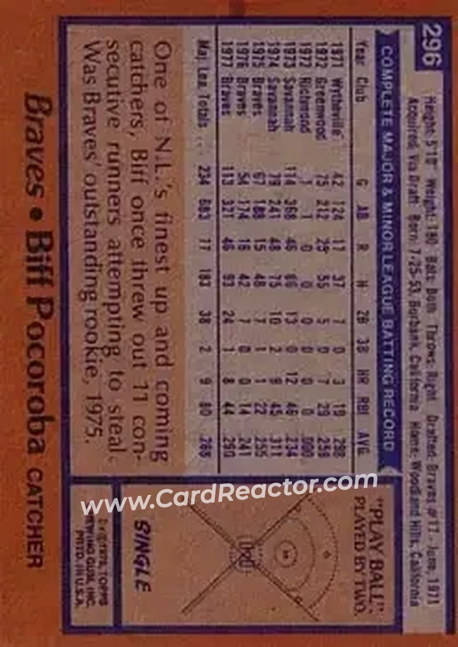 Back of Biff Pocoroba