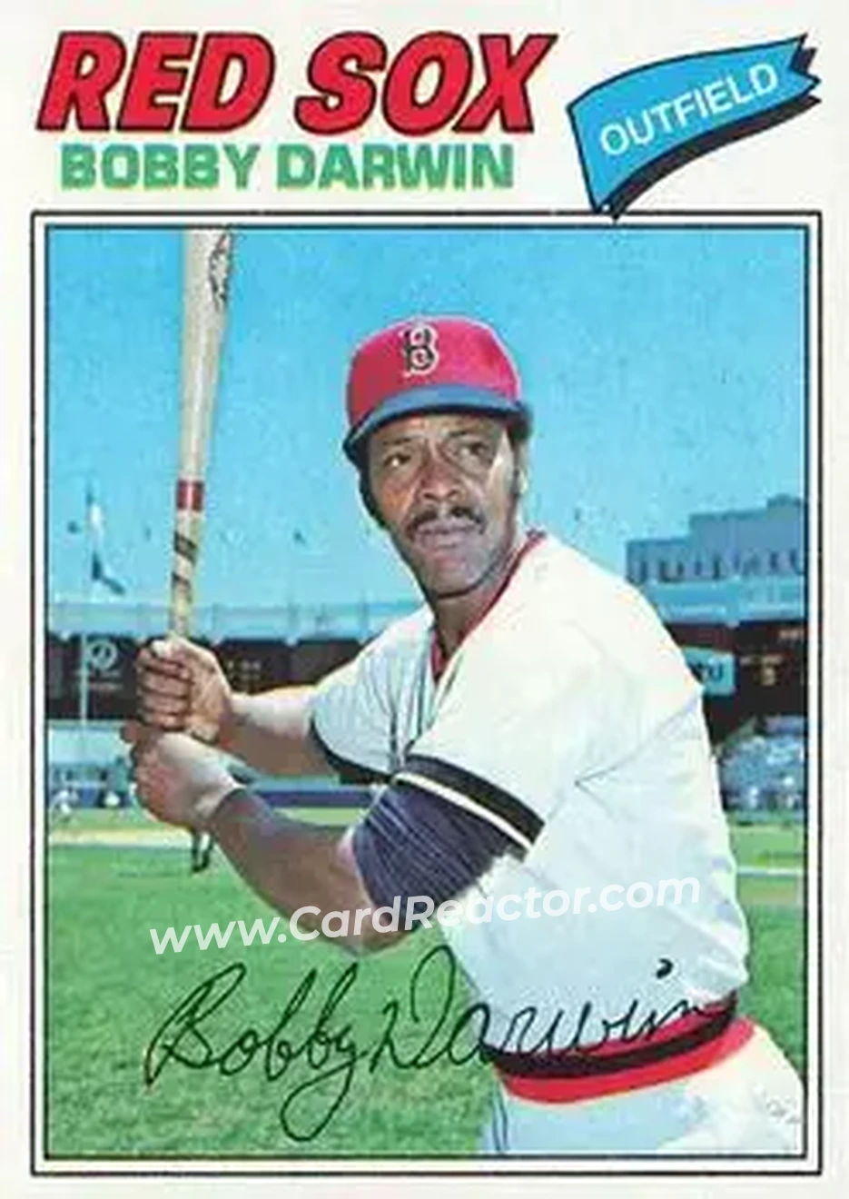 1977 Topps #617 - Bobby Darwin - Boston Red Sox