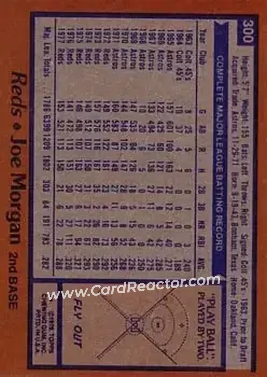 Back of Joe Morgan