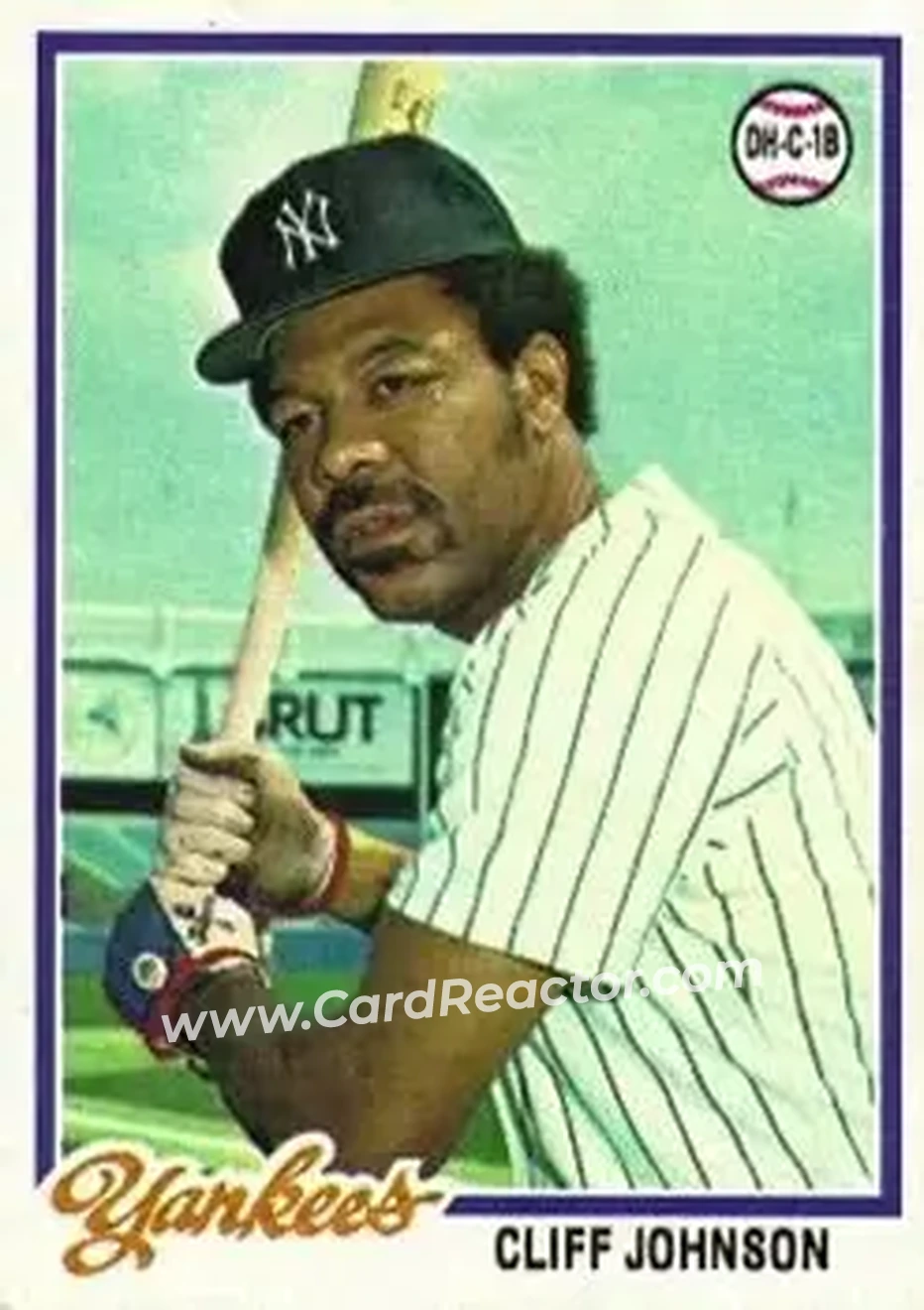 1978 Topps #309 - Cliff Johnson - New York Yankees