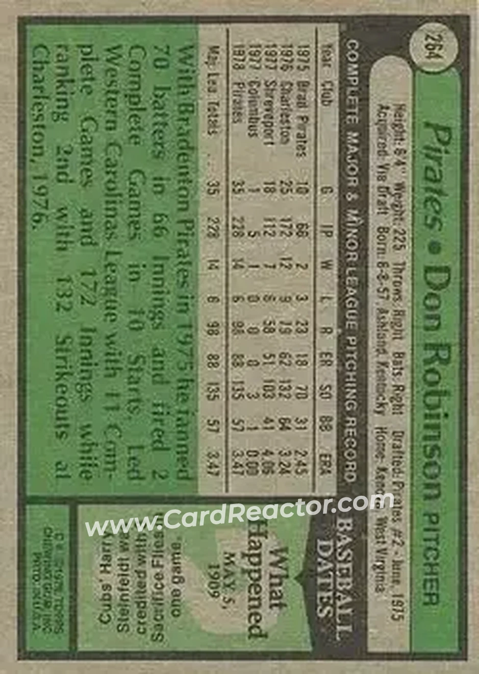 Back of Don Robinson