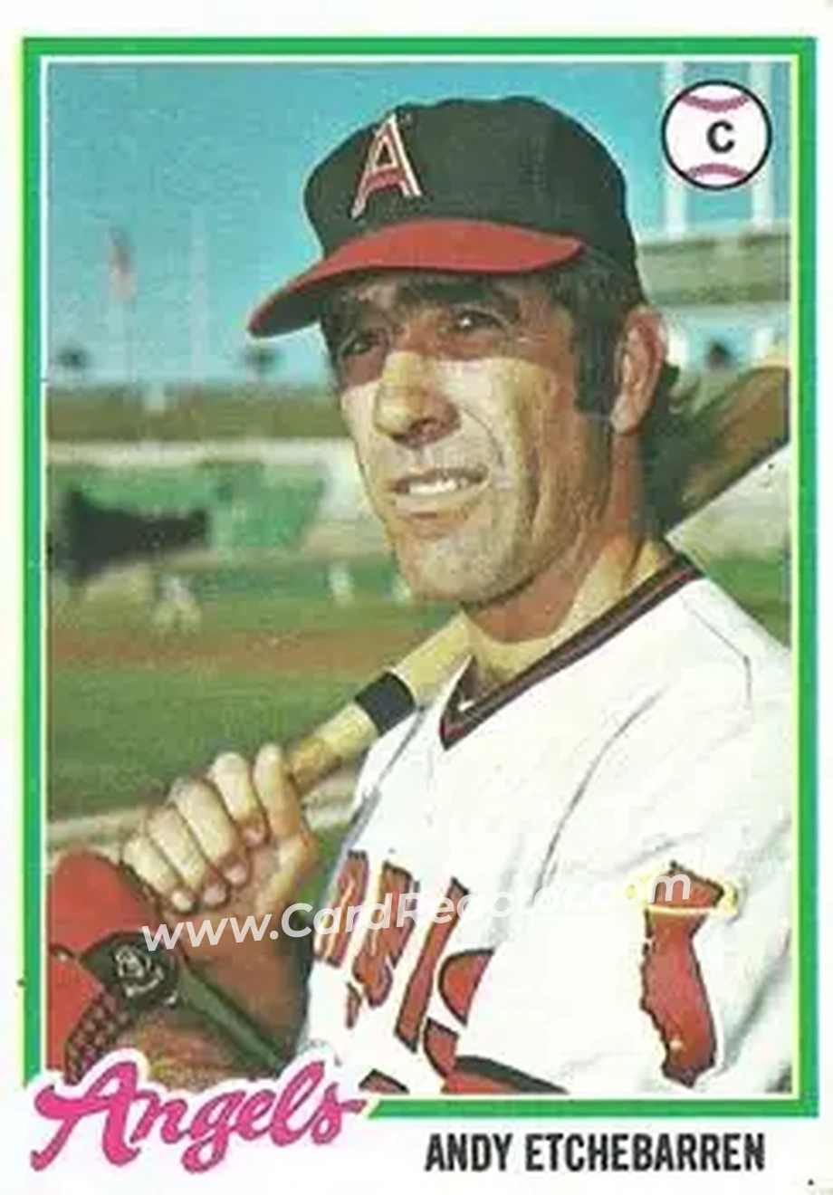 1978 Topps #313 - Andy Etchebarren - California Angels