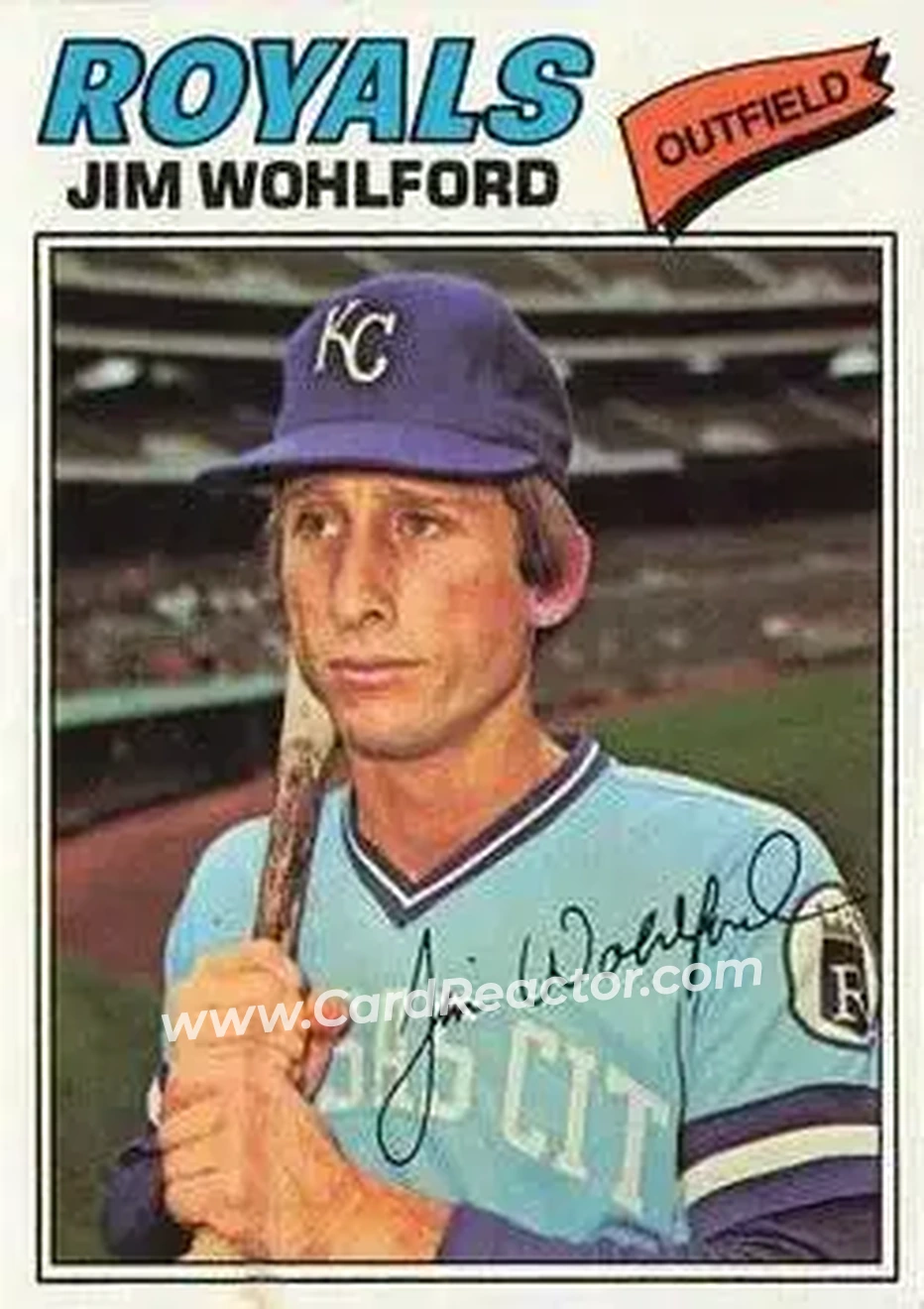 1977 Topps #622 - Jim Wohlford - Kansas City Royals
