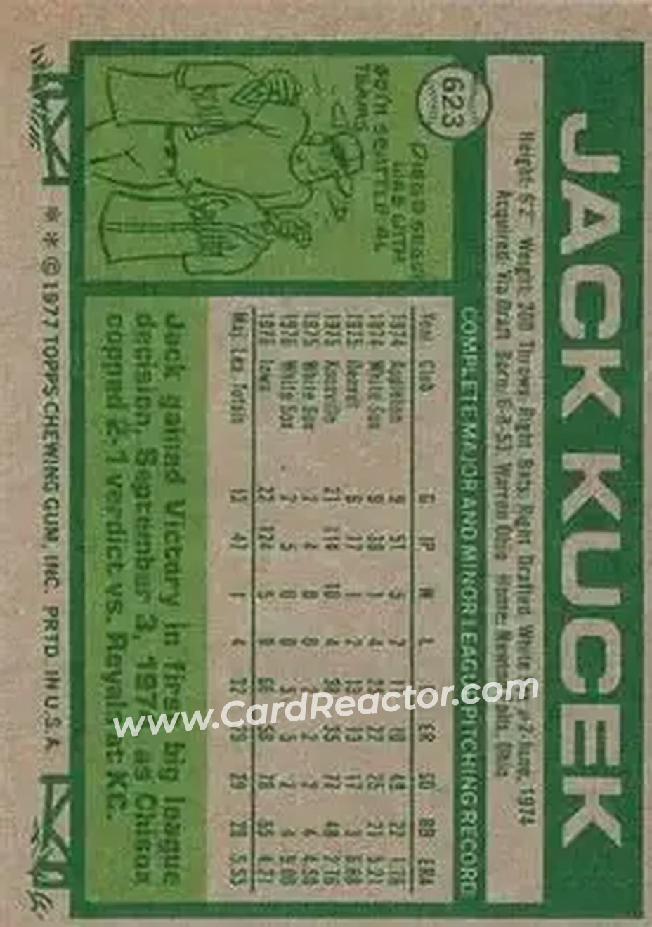 Back of Jack Kucek
