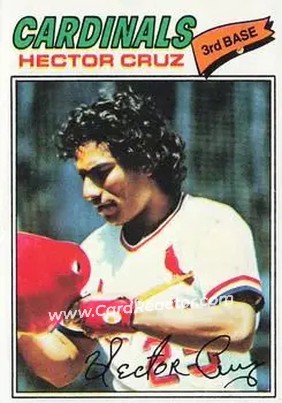 1977 Topps #624 - Hector Cruz - St. Louis Cardinals