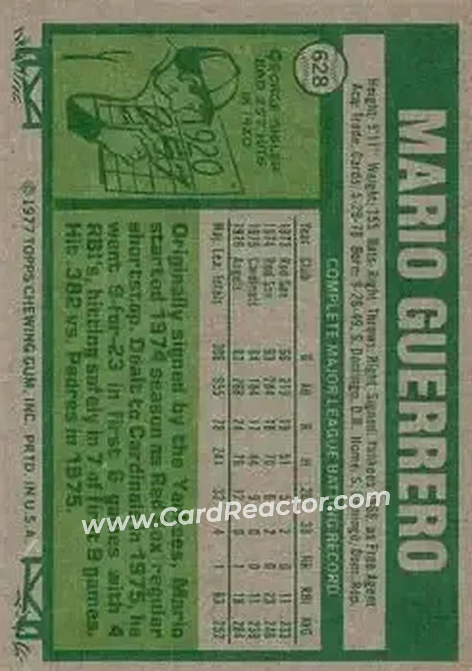 Back of Mario Guerrero