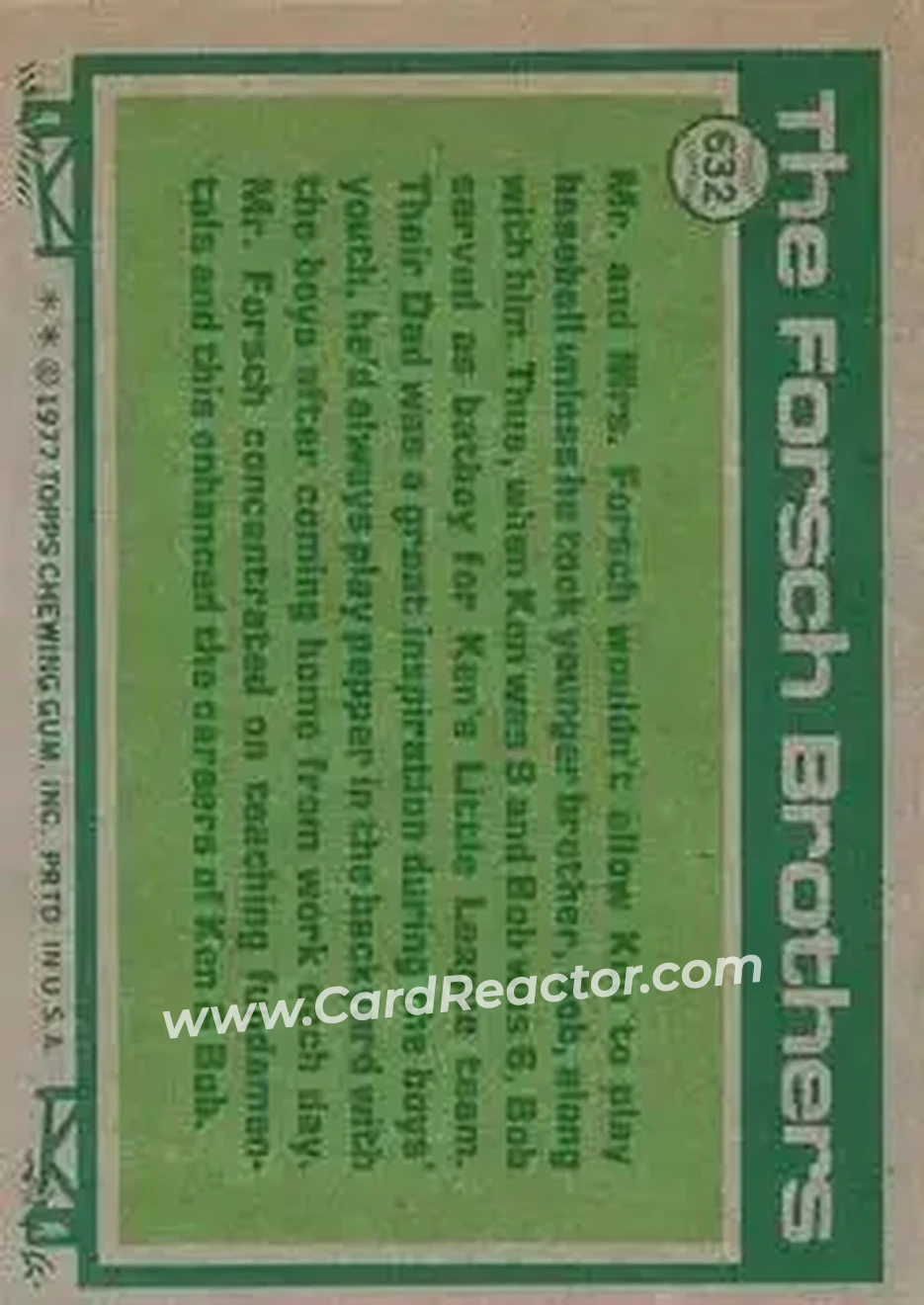 Back of Card #632