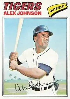 1977 Topps #637 - Alex Johnson - Detroit Tigers