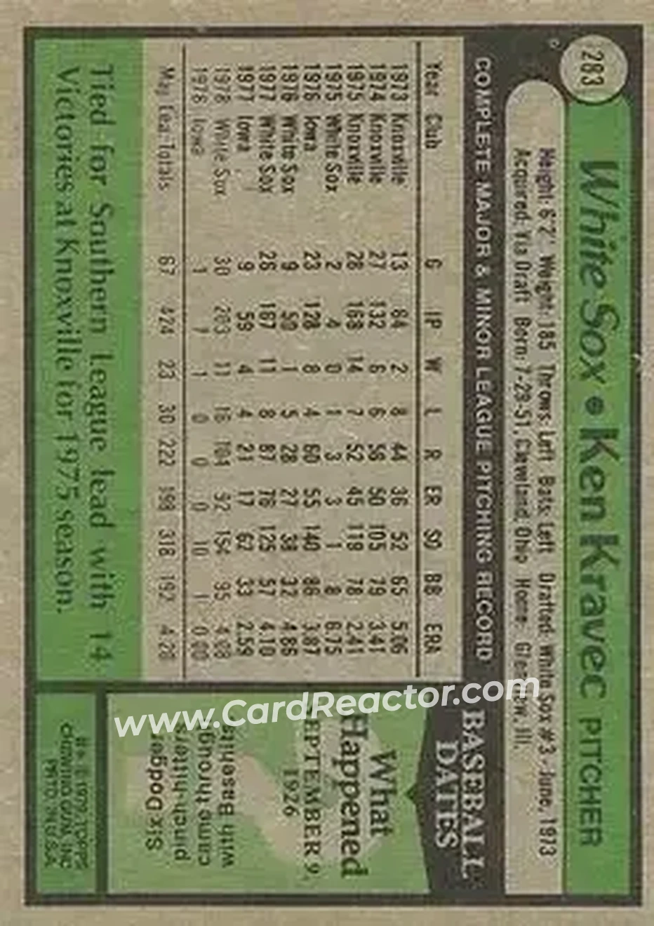 Back of Ken Kravec