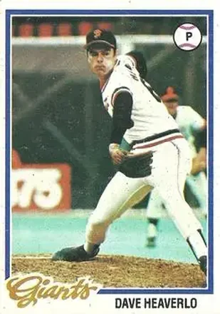 1978 Topps #338 - Dave Heaverlo - San Francisco Giants