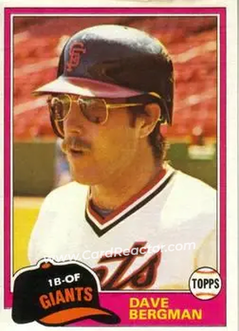 1981 Topps Traded #734 - Dave Bergman - San Francisco Giants 1981 Topps Traded #734 - Dave Bergman - San Francisco Giants