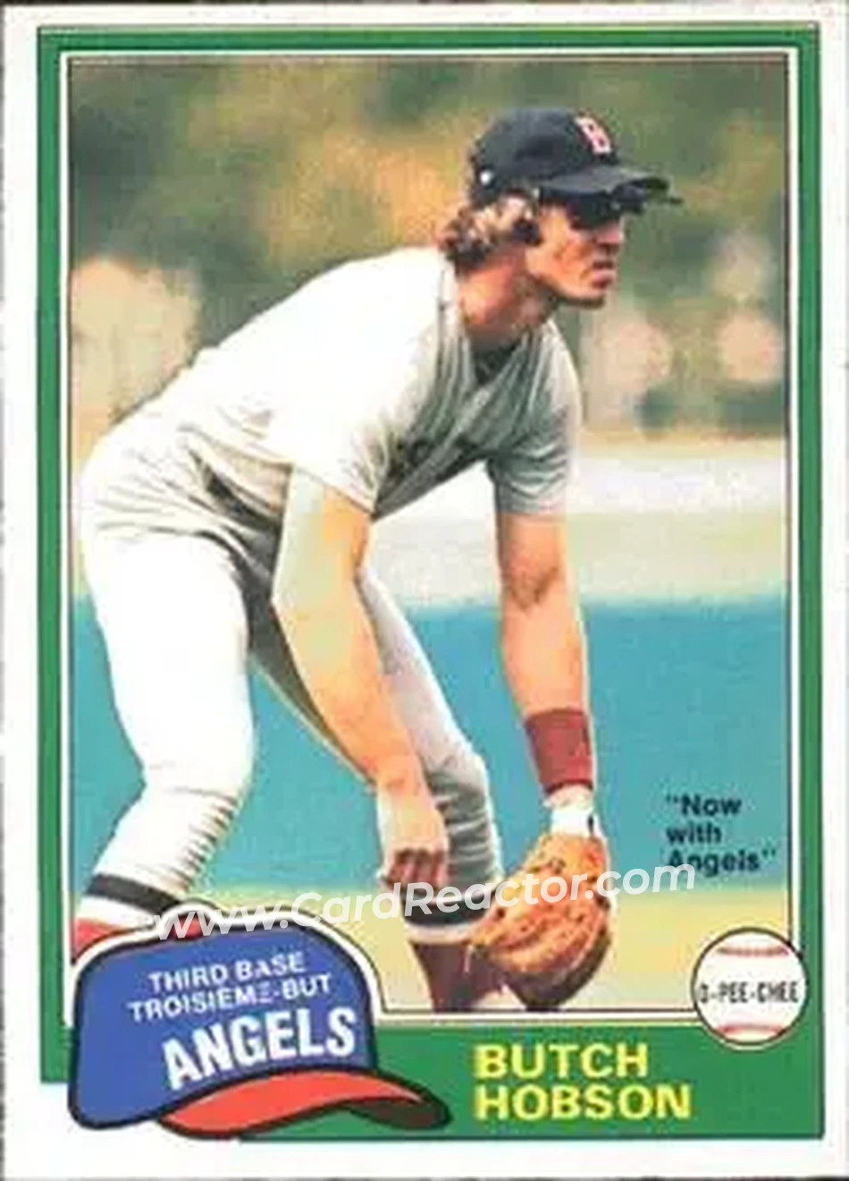 1981 O-Pee-Chee #7 - Butch Hobson - California Angels