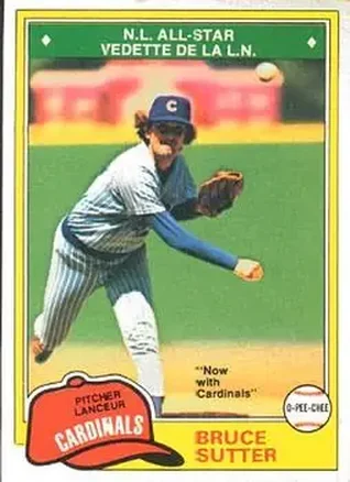 1981 O-Pee-Chee #9 Bruce Sutter