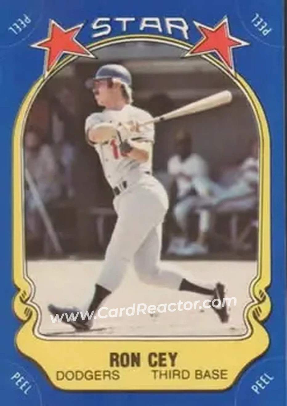 1981 Fleer Star Stickers #3 - Ron Cey - Los Angeles Dodgers