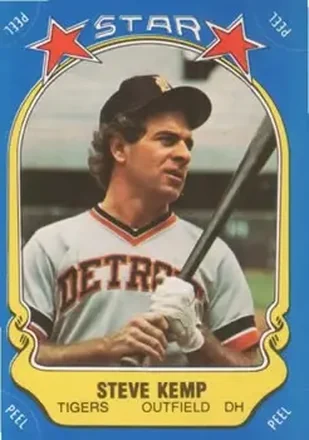 1981 Fleer Star Stickers #7 Steve Kemp