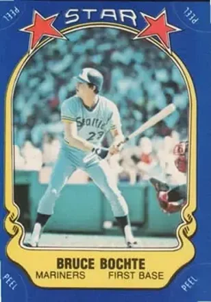 1981 Fleer Star Stickers #8 Bruce Bochte