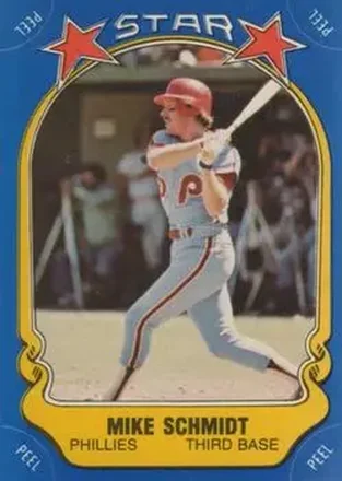 1981 Fleer Star Stickers #9 Mike Schmidt