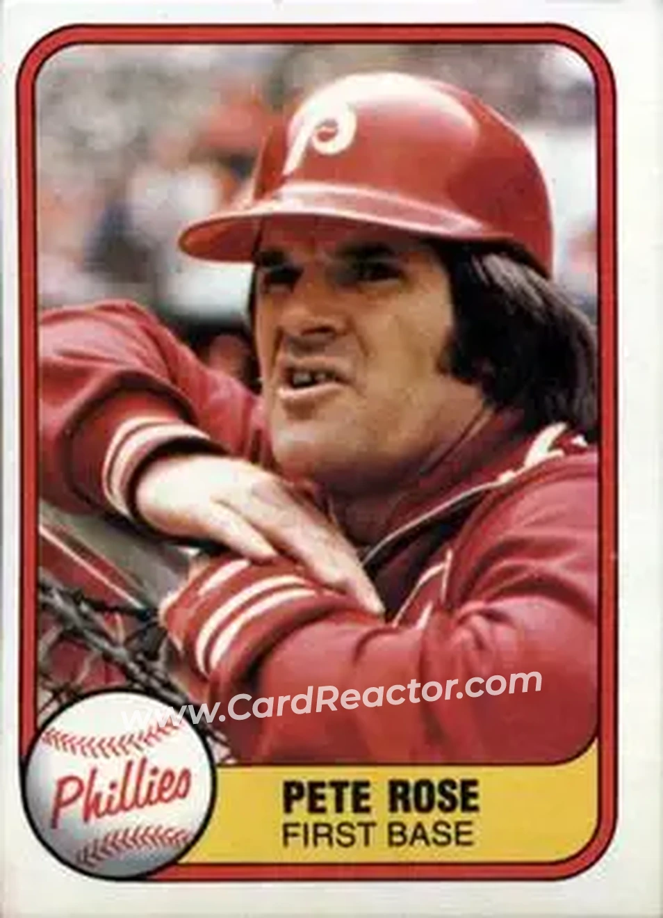 1981 Fleer #1 - Pete Rose - Philadelphia Phillies