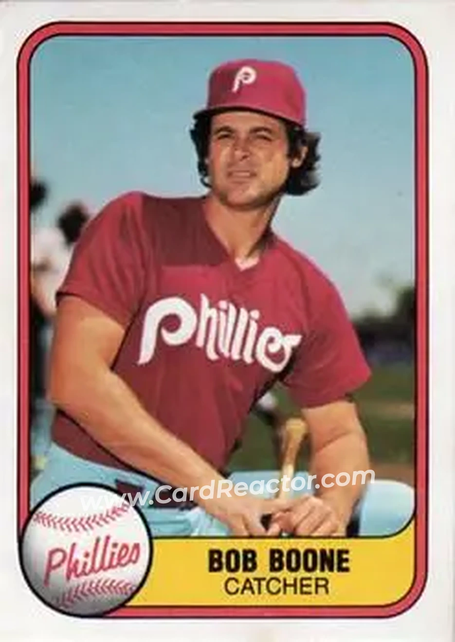 Front of Bob Boone