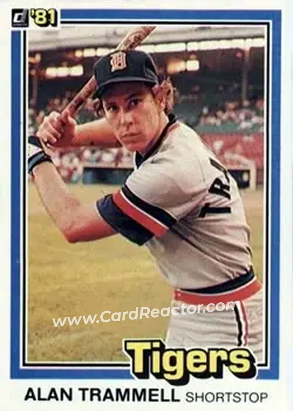 1981 Donruss #5 - Alan Trammell - Detroit Tigers 1981 Donruss #5 - Alan Trammell - Detroit Tigers