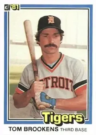 1981 Donruss #6 Tom Brookens