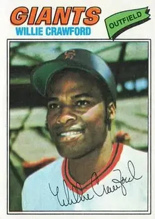 1977 Topps #642 - Willie Crawford - San Francisco Giants