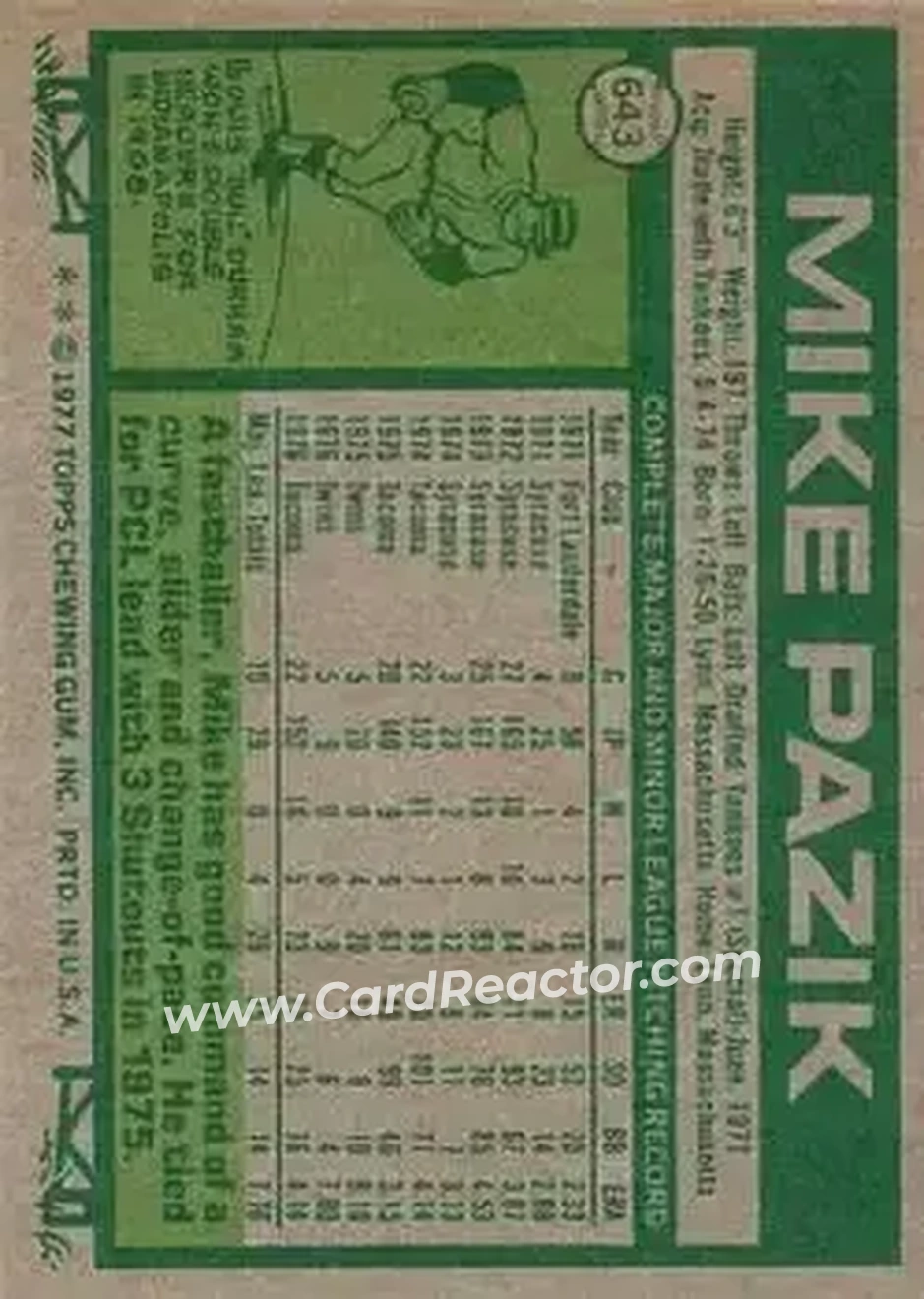 Back of Mike Pazik